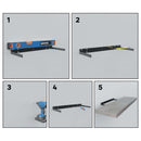 Repisas de pared 80 cm Largo x 23.5 cm Ancho x 38 mm Espesor (1 1/2") color Concreto