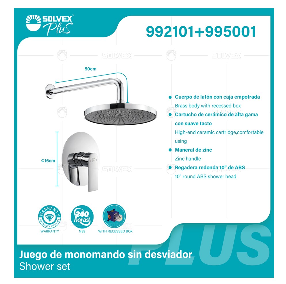 Grifo para Baño De Pared. Incluye Ducha Teléfono De 3 Funciones y Manguera Flexible. Llave pluma Color Cromado. Garantía De Por Vida.