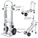 Carretilla de Carga Plegable 3 en 1 – Vertical, Plataforma y Carro Inclinado. Trolley con ruedas convertible. Carretón.