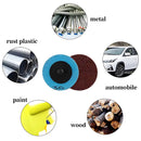 Discos Abrasivos 2” con Mandril 1/4” (Set de 60 piezas). Lijas de Grano 36 a 240 para Taladro. Discos Flap.