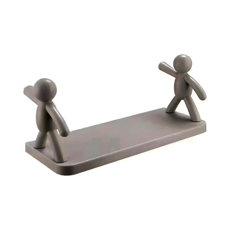 Repisa de pared. Estante Flotante Adhesivo con Figuras Decorativas. (Unidad) Tablilla para baño o cocina. 31.5x12 cm