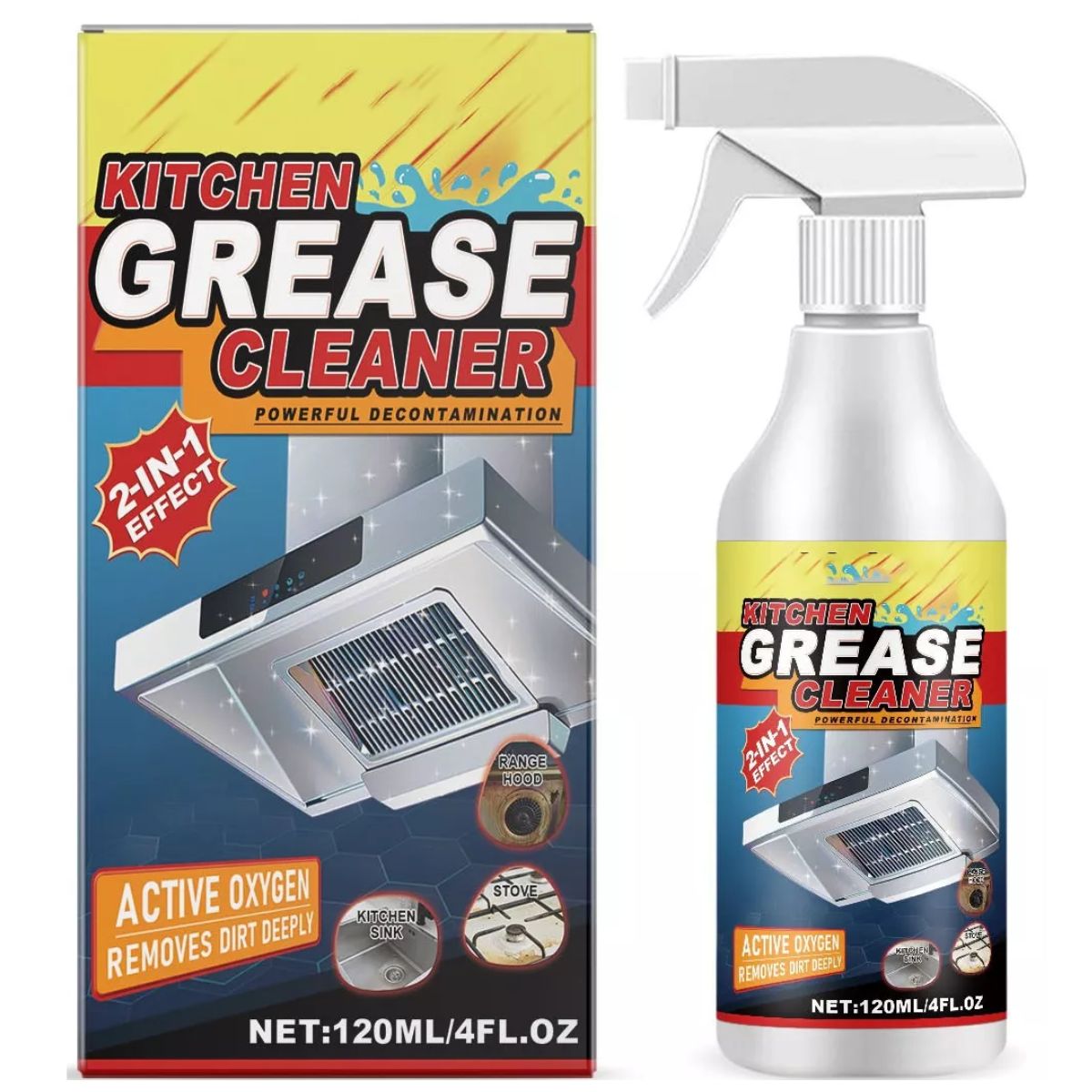 Liquido Desengrasante 120ml. Limpiador multipropósito. Elimina la grasa al instante.