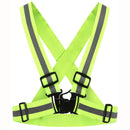 Arnés reflectivo. Chaleco de seguridad ajustable. Color amarillo.