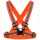 Arnés reflectivo. Chaleco de seguridad ajustable. Color naranja.