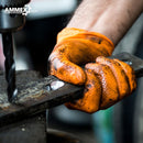 Guantes De Nitrilo Desechables Color Naranja. Cajas de 100 Unidades. Alta Resistencia para uso intenso mecanicos y metalurgicos 8.6g