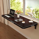 Mesa De Pared Plegable. 100Cm X 40Cm Color Chocolate. Escritorio Plegable Montado En Pared. Mesón Flotante. Repisa.