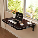 Mesa De Pared Plegable. 60Cm X 40Cm Color Chocolate. Escritorio Plegable Montado En Pared. Mesón Flotante. Repisa.