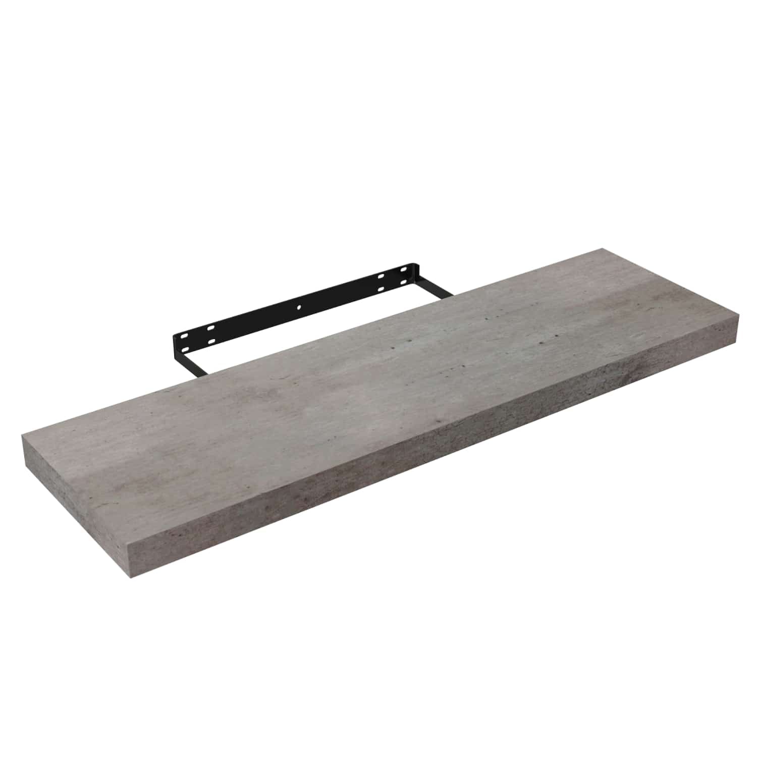 Repisas de pared 80 cm Largo x 23.5 cm Ancho x 38 mm Espesor (1 1/2") color Concreto