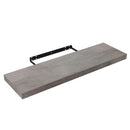 Repisas de pared 80 cm Largo x 23.5 cm Ancho x 38 mm Espesor (1 1/2") color Concreto