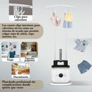 Plancha y Secadora Automática 2 en 1. Planchado a Vapor Manos Libres y Secado Rápido 1250W. Eliminador de Arrugas para Camisas y Pantalones 110V.