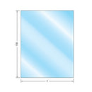 Puerta de baño Aqua Negra 90° 1500x1500x1850mm (NO INCLUYE VIDRIO SOLO HERRAJES Y PERFIL)