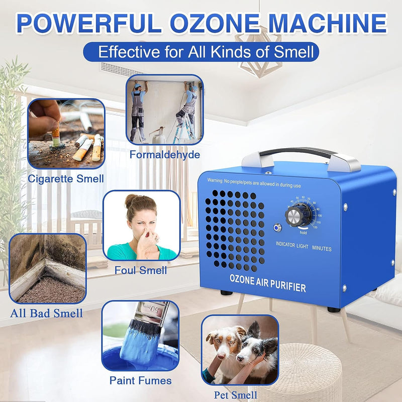 Cameco generador de ozono de 10,000 mg/h, maquina portatil de ozono O3 con control remoto