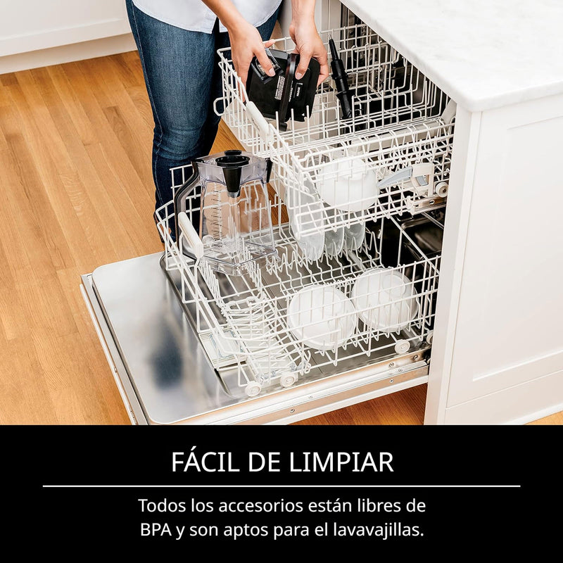 Licuadora Profesional Ninja Plus Auto-iQ. Batidora BN701 de 1400 W. Baja, media, alta velocidad, jarra XL, cuchillas de trituración total.