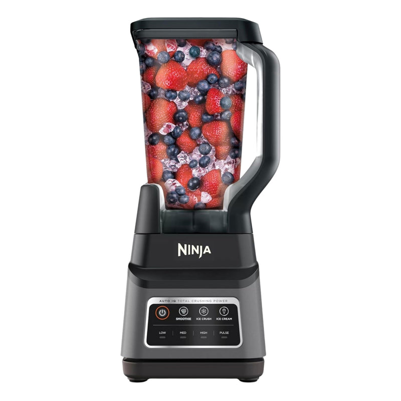 Licuadora Profesional Ninja Plus Auto-iQ. Batidora BN701 de 1400 W. Baja, media, alta velocidad, jarra XL, cuchillas de trituración total.