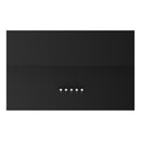 Campana Extractora 60 cm  Vidrio Negro Curvo 3 Paneles, Motor 500 m³/h, 110V