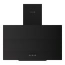 Campana Extractora 60 cm  Vidrio Negro Curvo 3 Paneles, Motor 500 m³/h, 110V