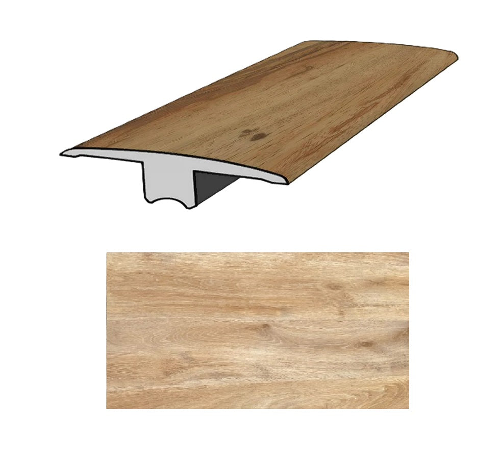 Transición tipo T para piso SPC DE161 Madera Golden Oak 2400 mm