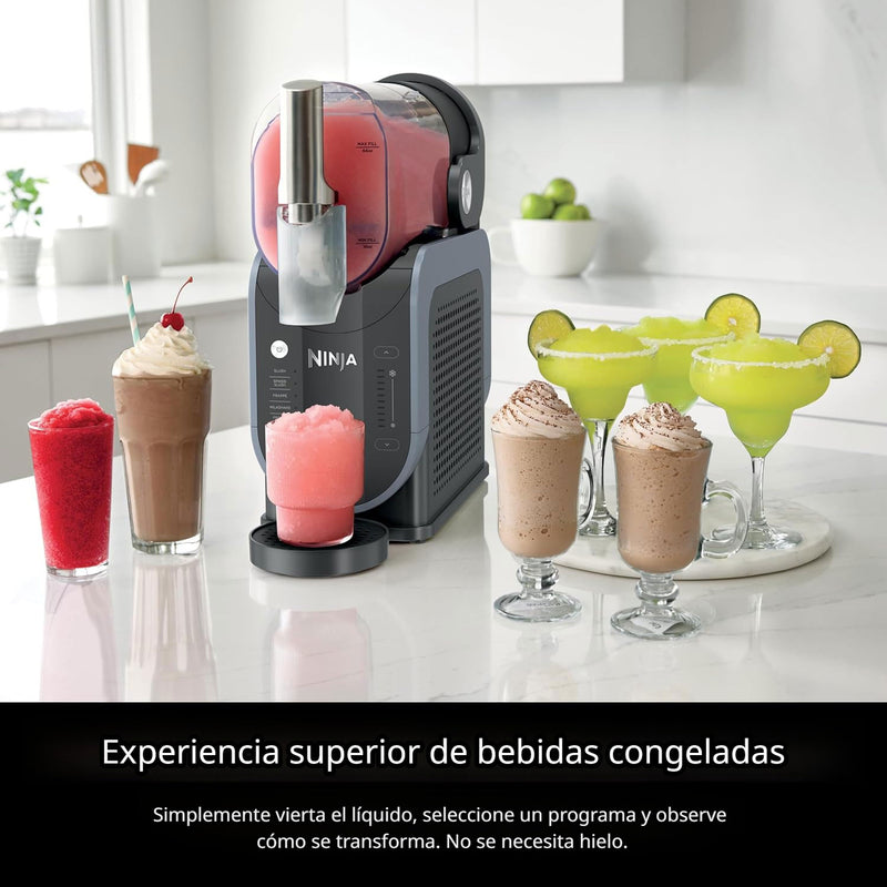 Máquina profesional Ninja SLUSHi. Máquina de bebidas congeladas y granizados de 88 onzas, 5 programas preestablecidos.
