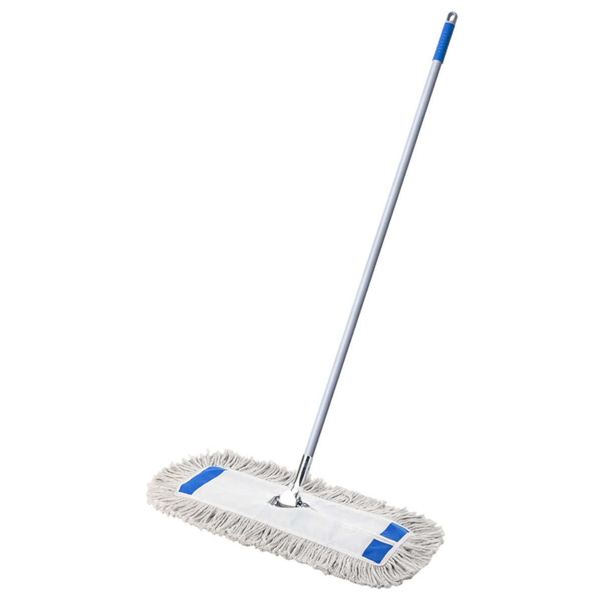 Lampazo Mopa Plana (60cm). Trapeador Industrial con Palo Metálico de 135cm.