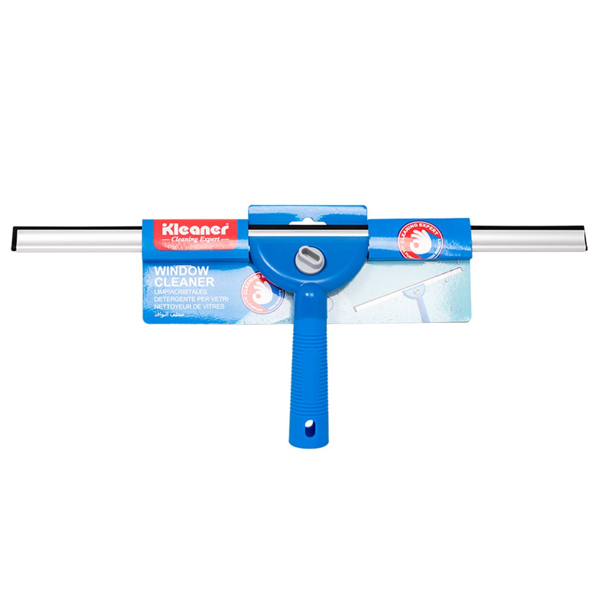Limpiador de Vidrios con Hoja de Aluminio de 45cm. Escurridor para Ventanas.