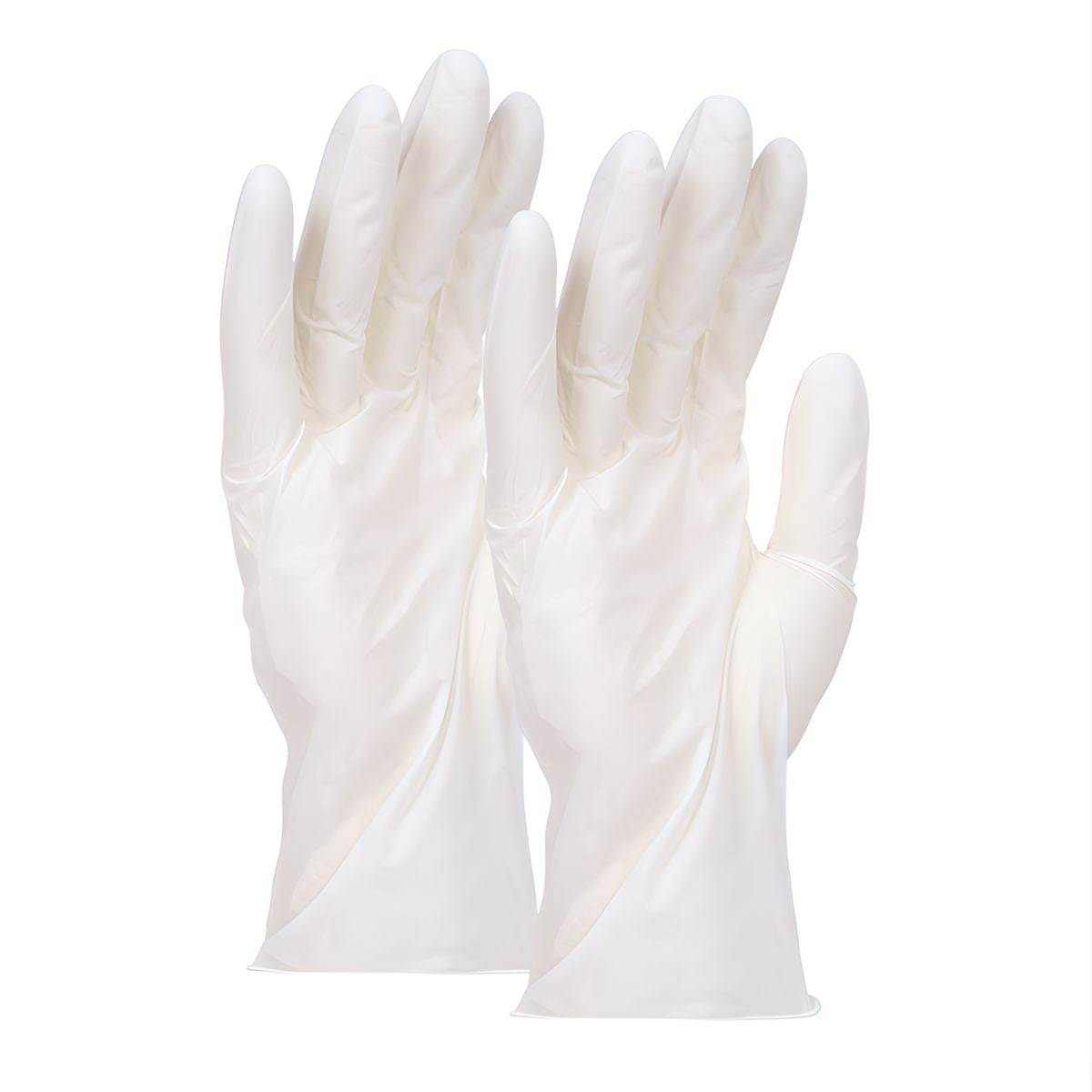 Guantes Desechables de Nitrilo (12 Pares) Talla L. Color Blanco.