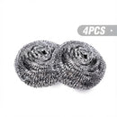 Brillo para Fregar (20g). Pack de 4 unidades. Fibra Metálica de Acero Inoxidable.