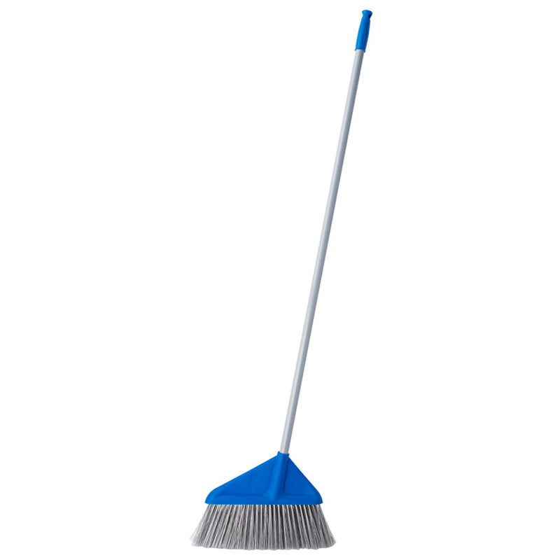 Escoba Multiusos con Mango Metálico 118cm. Cerdas Firmes para Limpieza de Pisos y Exteriores.