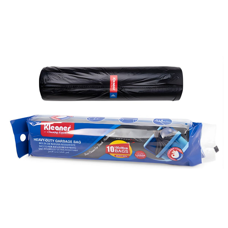 Bolsas de Basura Extra Grandes Color Negro 100×80cm. Pack de 10 Unidades. Bolsas Resistentes para Desechos Pesados. Cartuchos.