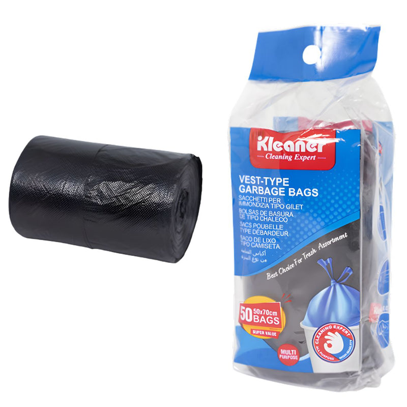 Bolsas De Basura Negras (Pack De 50 Unidades). Bolsas de residuo 50x70cm. Cartuchos.