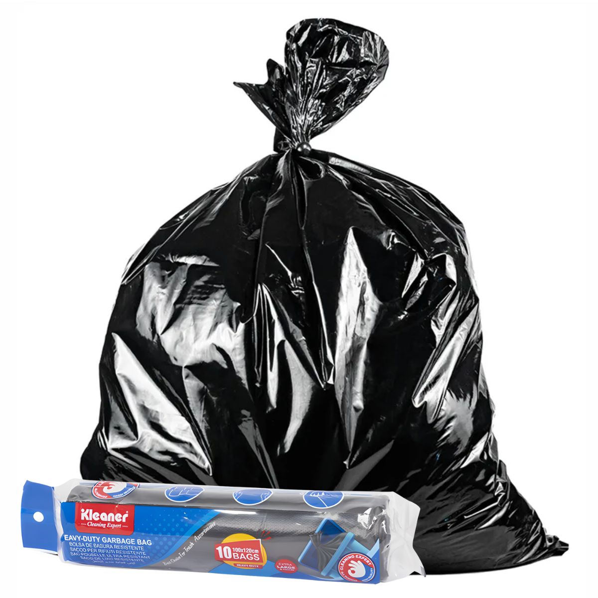 Bolsas De Basura Negras (Pack De 10 Unidades). Bolsas de residuo 100x120cm. Cartuchos.