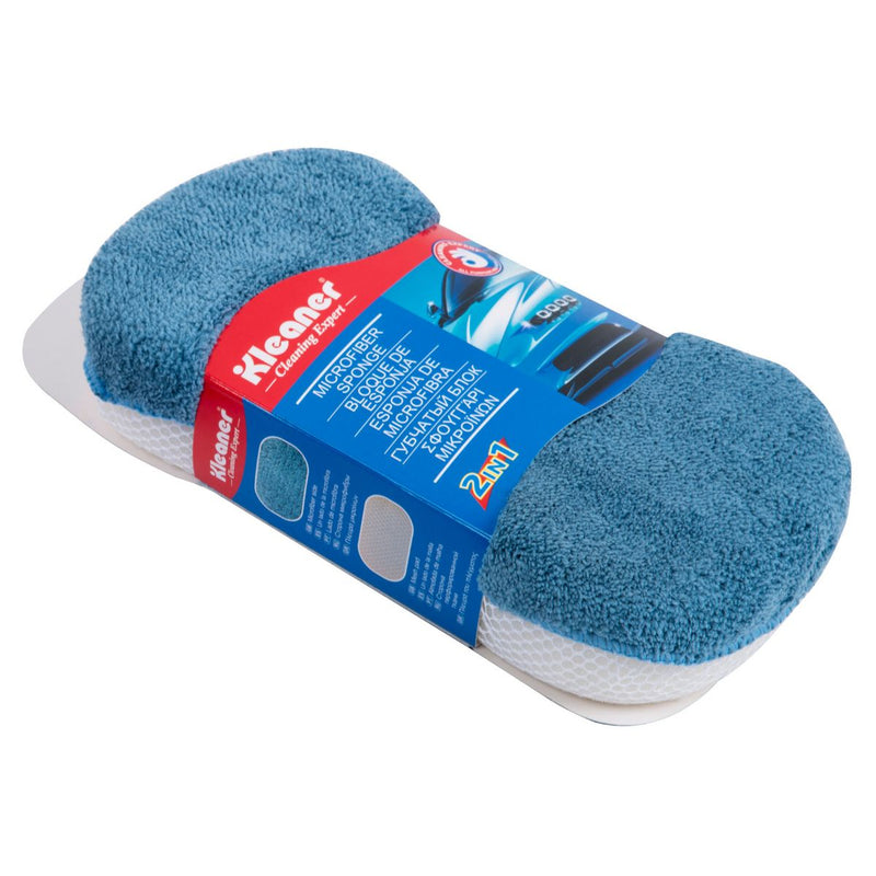 Esponja de Microfibra 2 en 1 multiusos (23×12×5cm). Esponja Ovalada Suave y Antirayaduras.