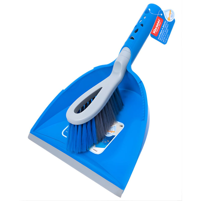 Recogedor con Cepillo Manual de 24.5cm. Set de Limpieza con Cerdas de 50 mm (Set de 2 piezas).