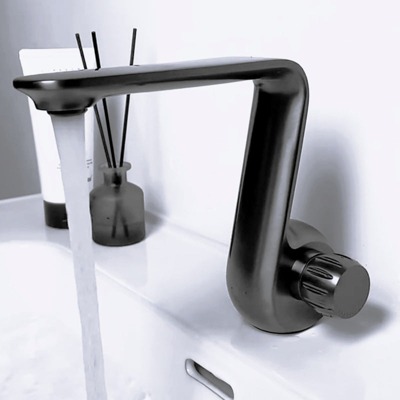 Grifo para lavamanos 23cm perilla Monomando pluma lavabo Gris Mate de alta calidad