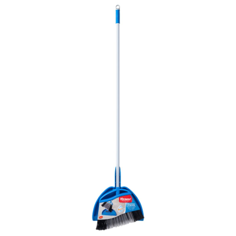 Recogedor con Escoba de Mango Largo (130 cm). Set de 2 piezas.