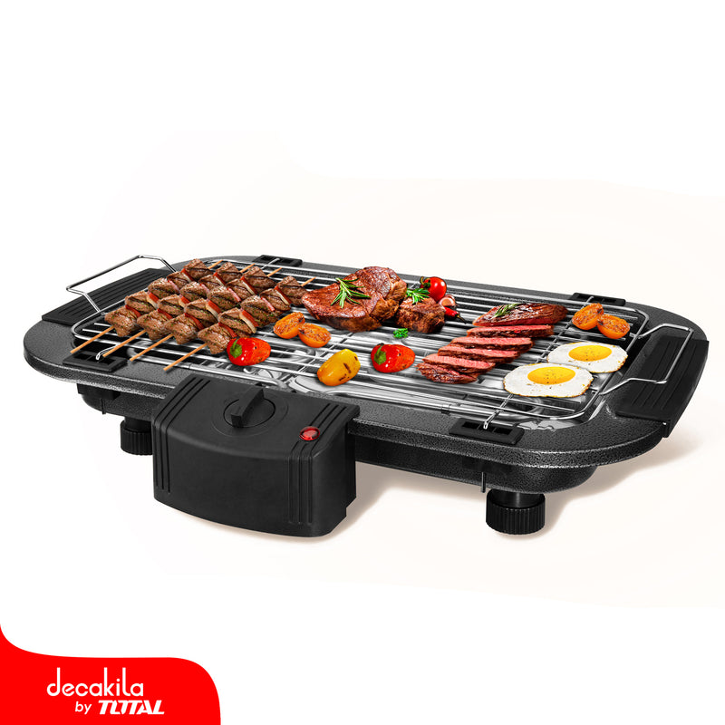 Parrilla Eléctrica 2000W 120V 50-60Hz Tamaño: L 39 x W 22mm. Luz indicadora. Termostato ajustable.