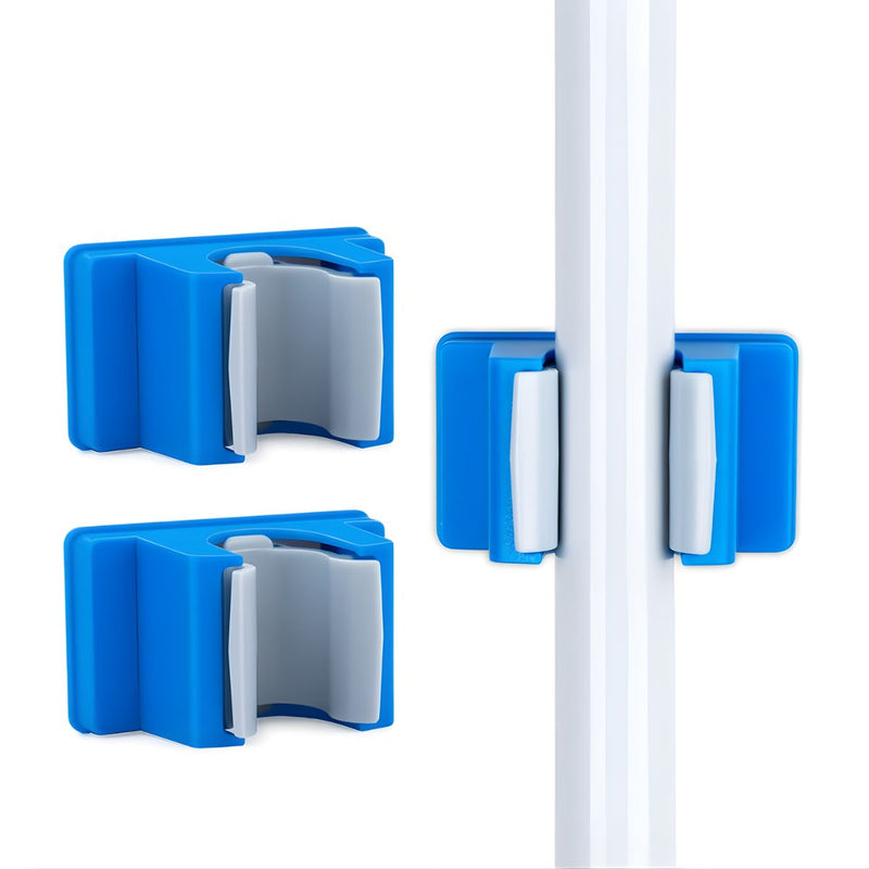 Soporte Organizador De Pared Autoadhesivo Para Escobas Y Trapeadores. Pack De 2 Unidades. Ganchos.