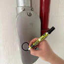 Piloto marcador industrial negro de pintura permanente