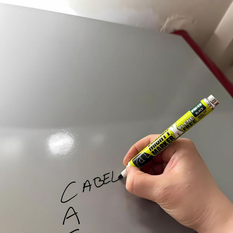 Piloto marcador industrial negro de pintura permanente
