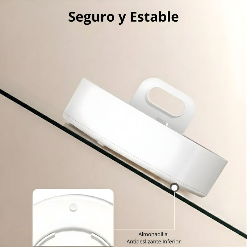 Organizador Giratorio Multifuncional 360° para Cocina (25.5cm) con Asa. Base Antideslizante. Bandeja Giratoria.