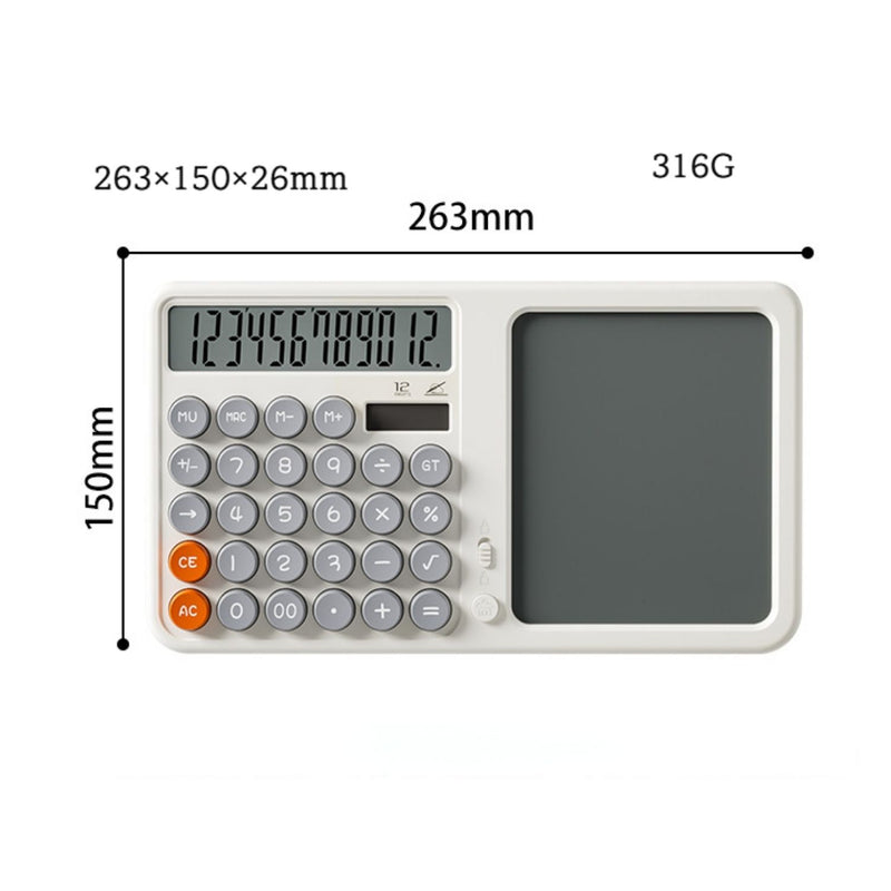 Calculadora Digital de 12 Dígitos con Tableta LCD de Escritura. Pantalla LED de 6 Pulgadas.