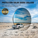 Lentes de Sol Polarizados UV400 Unisex, Montura Rectangular Ligera, Protección Antirreflejo para Conducir, Pesca y Actividades al Aire Libre.(Incluye Estuche). Lente Plateado