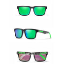 Lentes de Sol Polarizados UV400 Unisex, Montura Rectangular Ligera, Protección Antirreflejo para Conducir, Pesca y Actividades al Aire Libre.(Incluye Estuche). Lente Verde Espejo