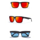 Lentes de Sol Polarizados UV400 Unisex, Protección Antirreflejo para Conducir, Pesca y Actividades al Aire Libre.(Incluye Estuche).Montura Negra Y Lente Rojo Espejo