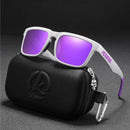 Lentes de Sol Polarizados UV400 Unisex, Protección Antirreflejo para Conducir, Pesca y Actividades al Aire Libre.(Incluye Estuche).Lente Violeta Espejo