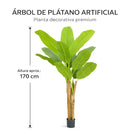 Planta de Plátano Artificial Decorativo para Interior. Árbol Platanero Artificial para Interiores 170 cm.