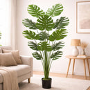 Planta Monstera Artificial. Monstera (Costilla de Adán)  Decorativa para Interiores. Altura de 180 cm.