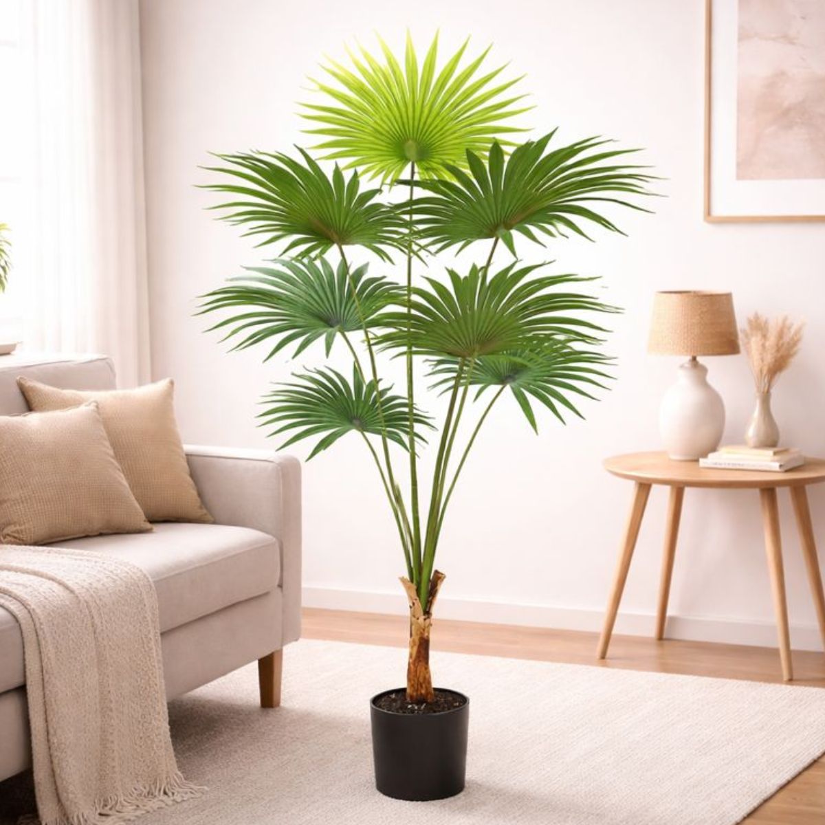 Planta China Artificial. Palmera China Artificial Decorativa para Interior. Altura de 150cm.