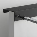 Tirador Jaladera Para Modulares de Cocinas y Closet. Color Negro. Instalación con Tornillo Oculto. Perfil aluminio Haladera. 60 cm.