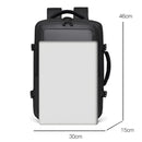 Mochila de Viaje Impermeable Antirrobo para Laptop 15.6”. Backpack Morral con Compartimentos Organizados y de Gran Capacidad. Color Gris.