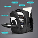 Mochila de Viaje Impermeable Antirrobo para Laptop 15.6”. Backpack Morral con Compartimentos Organizados y de Gran Capacidad. Color Gris.